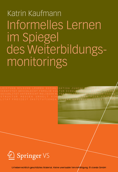 Informelles Lernen im Spiegel des Weiterbildungsmonitorings main product photo