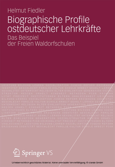 Biographische Profile ostdeutscher Lehrkräfte main product photo