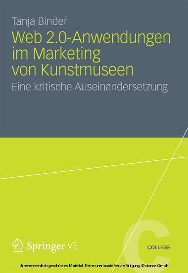 Web 2.0-Anwendungen im Marketing von Kunstmuseen main product photo