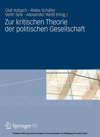 Zur kritischen Theorie der politischen Gesellschaft main product photo