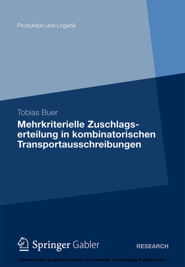 Mehrkriterielle Zuschlagserteilung in kombinatorischen Transportausschreibungen main product photo