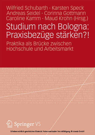 Studium nach Bologna: Praxisbezüge stärken?! main product photo