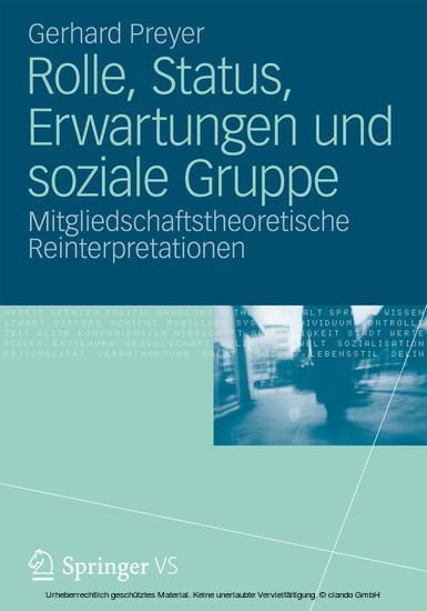 Rolle, Status, Erwartungen und soziale Gruppe main product photo