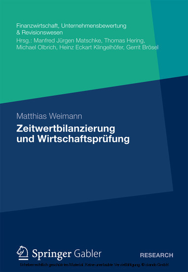 Zeitwertbilanzierung und Wirtschaftsprüfung main product photo