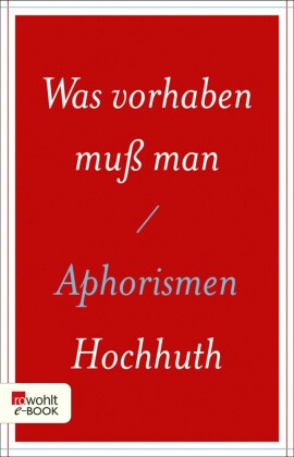 Was vorhaben muß man