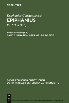 Panarion haer. 65-80. De fide