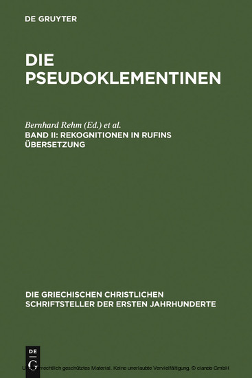 Rekognitionen in Rufins Übersetzung main product photo