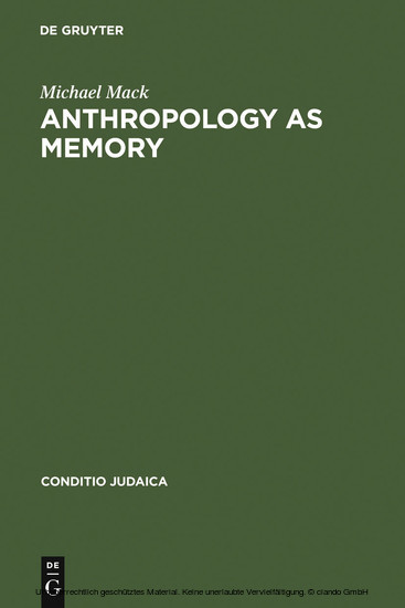 Anthropology as Memory main product photo