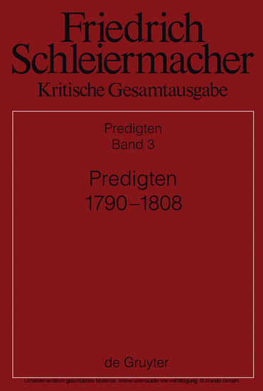 Predigten 1790-1808 main product photo