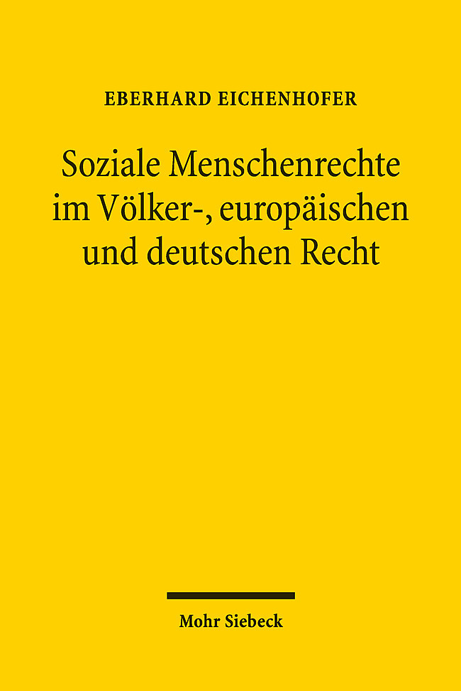 Soziale Menschenrechte im Völker-, europäischen und deutschen Recht main product photo