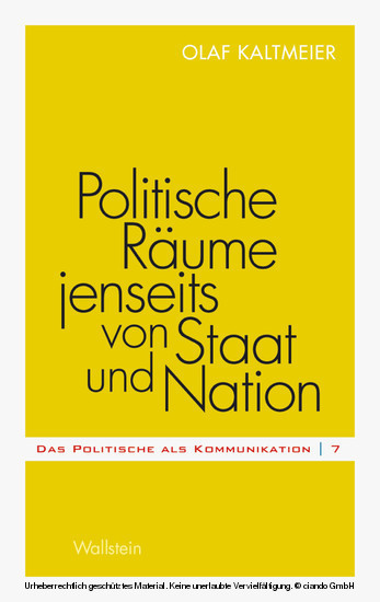 Politische Räume jenseits von Staat und Nation main product photo