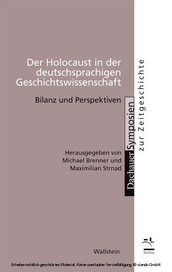 Der Holocaust in der deutschsprachigen Geschichtswissenschaft main product photo