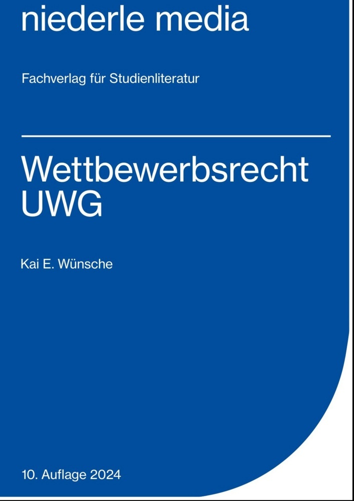 Wettbewerbsrecht - UWG - 2024 main product photo