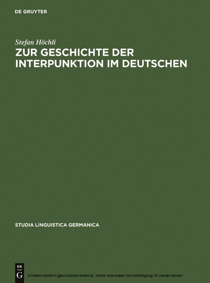Zur Geschichte der Interpunktion im Deutschen main product photo
