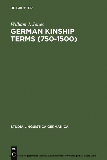 German Kinship Terms (750-1500) main product photo