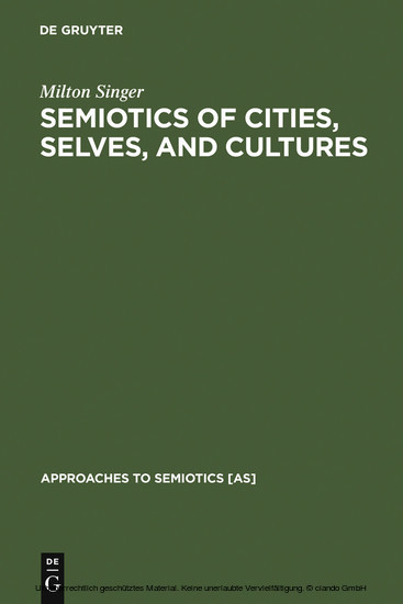 Semiotics of Cities, Selves, and Cultures main product photo