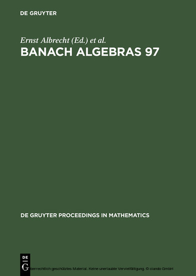 Banach Algebras 97 main product photo