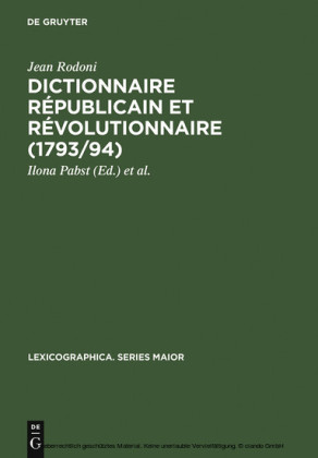 Dictionnaire Républicain et Révolutionnaire (1793/94)