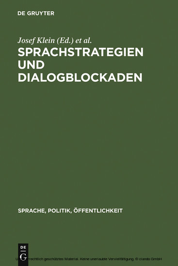 Sprachstrategien und Dialogblockaden main product photo
