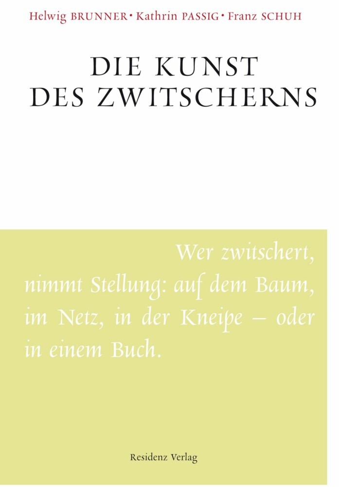 Die Kunst des Zwitscherns main product photo
