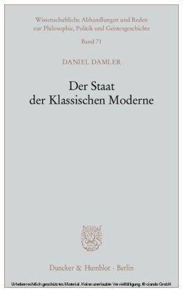 Der Staat der Klassischen Moderne.