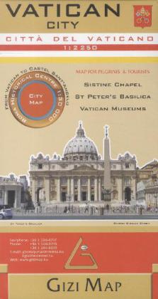 Gizi Map Vatican City, City Map. Città del Vaticano