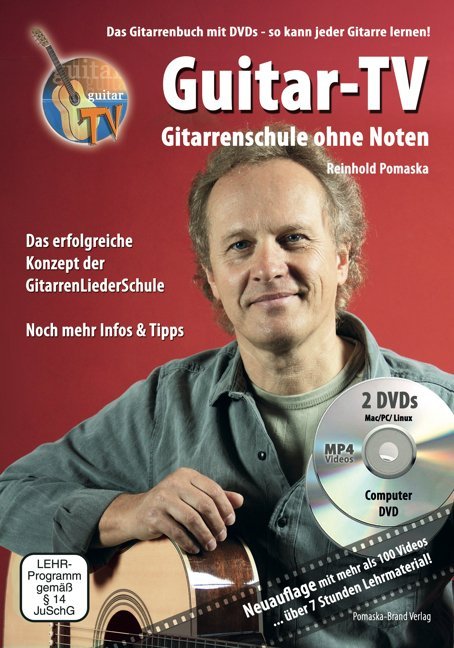 Guitar-TV, Gitarrenschule ohne Noten, m. 2 DVD (MP4 Videos) main product photo