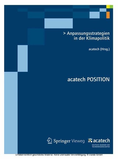 Anpassungsstrategien in der Klimapolitik main product photo