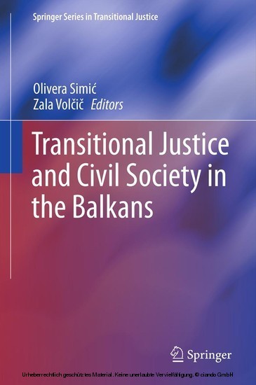 Transitional Justice and Civil Society in the Balkans main product photo