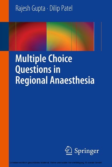 Multiple Choice Questions in Regional Anaesthesia main product photo