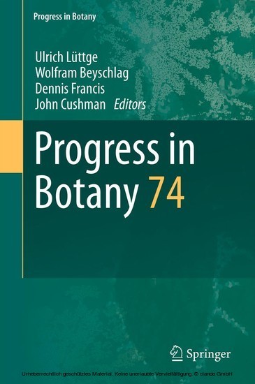 Progress in Botany main product photo