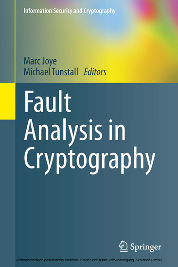 Fault Analysis in Cryptography main product photo