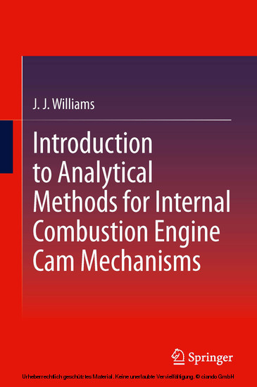 Introduction to Analytical Methods for Internal Combustion Engine Cam Mechanisms main product photo