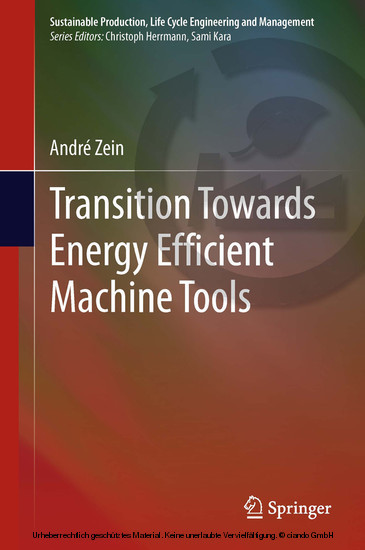 Transition Towards Energy Efficient Machine Tools main product photo