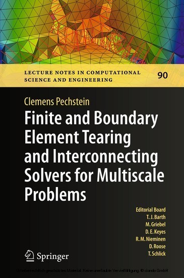 Finite and Boundary Element Tearing and Interconnecting Solvers for Multiscale Problems main product photo