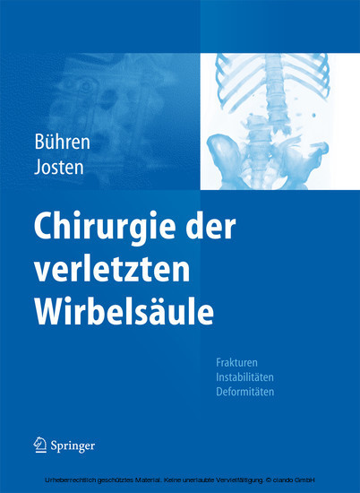 Chirurgie der verletzten Wirbelsäule main product photo