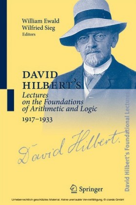 David Hilbert's Lectures on the Foundations of Arithmetic and Logic 1917-1933