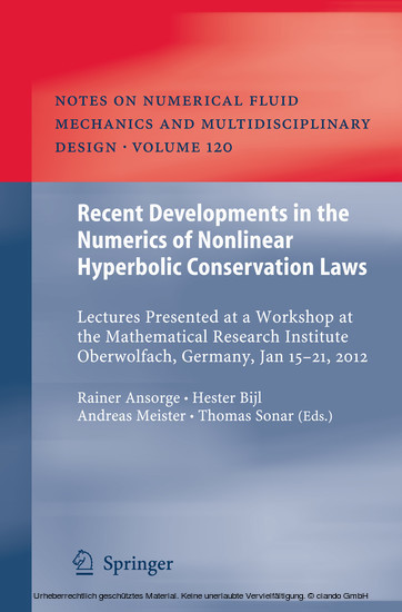 Recent Developments in the Numerics of Nonlinear Hyperbolic Conservation Laws main product photo