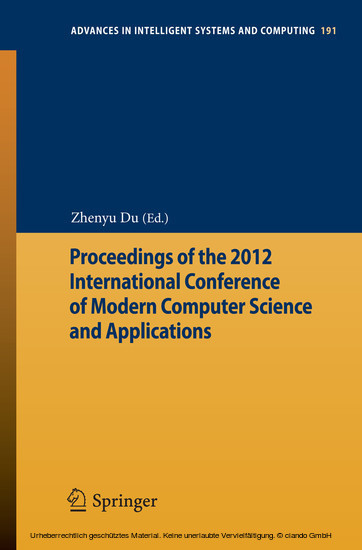 Proceedings of the 2012 International Conference of Modern Computer Science and Applications main product photo