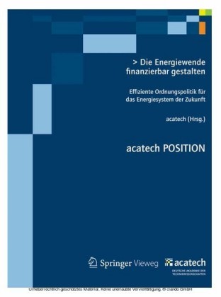 Die Energiewende finanzierbar gestalten