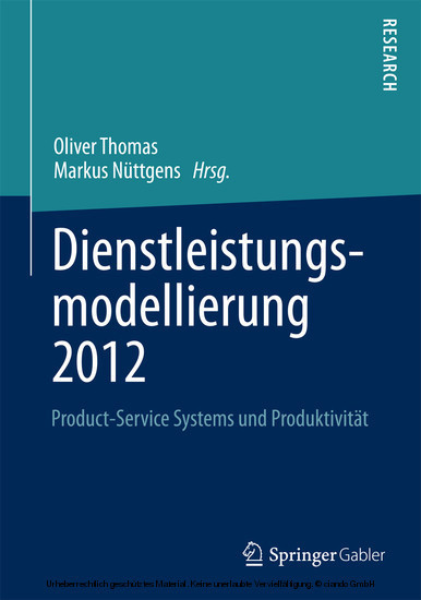 Dienstleistungsmodellierung 2012 main product photo