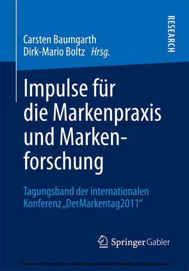 Impulse für die Markenpraxis und Markenforschung main product photo