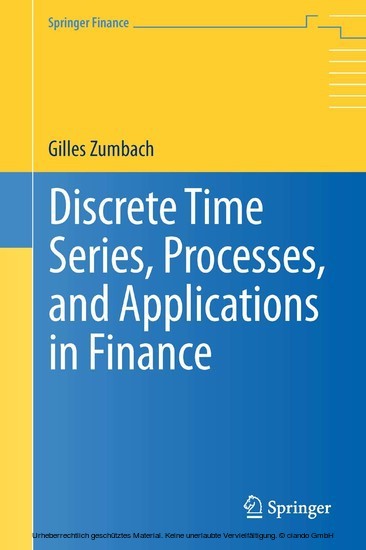 Discrete Time Series, Processes, and Applications in Finance main product photo