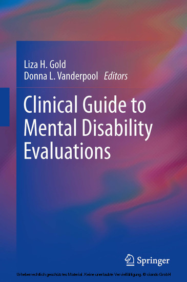 Clinical Guide to Mental Disability Evaluations main product photo