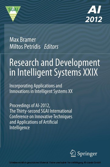 Research and Development in Intelligent Systems XXIX main product photo