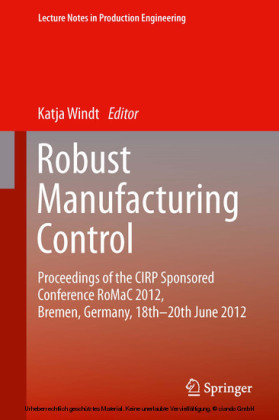 Robust Manufacturing Control