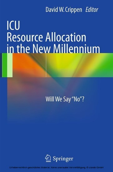 ICU Resource Allocation in the New Millennium main product photo