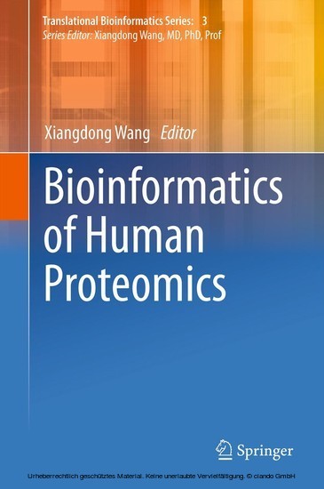 Bioinformatics of Human Proteomics main product photo