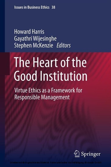 The Heart of the Good Institution main product photo