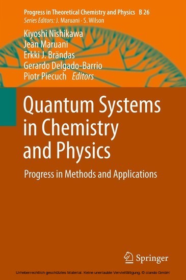 Quantum Systems in Chemistry and Physics main product photo